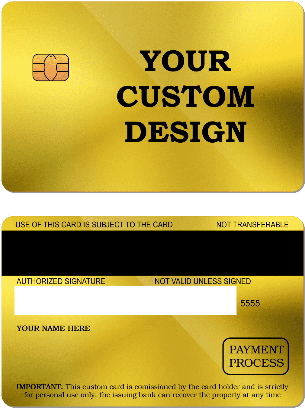 Custom Metal Card - The Rich Card