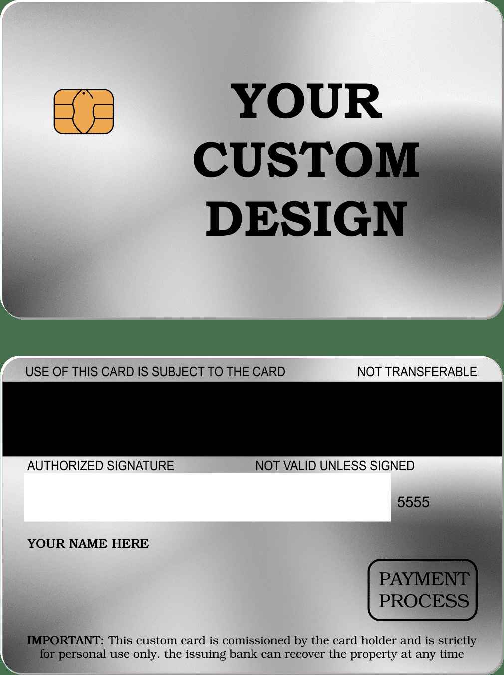Custom Metal Card - The Rich Card