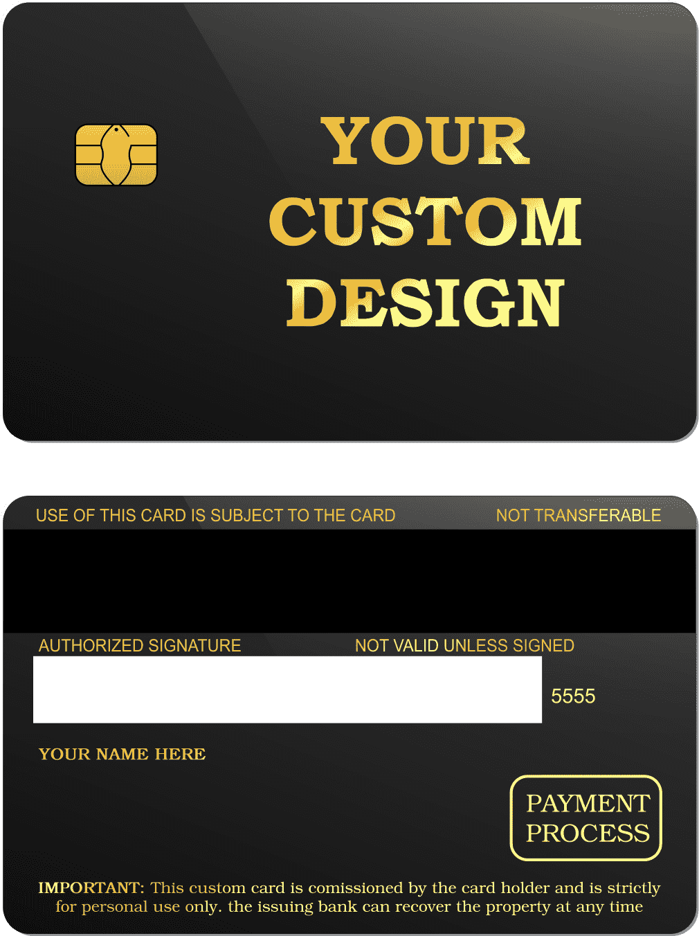 Custom Metal Card - The Rich Card