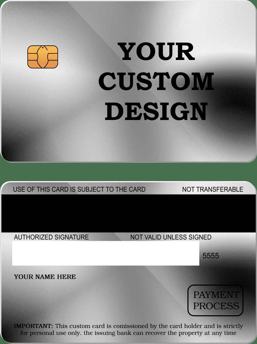 Custom Metal Card - The Rich Card