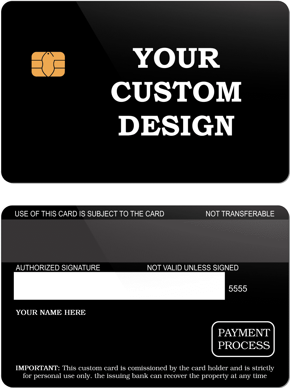 Custom Metal Card - The Rich Card
